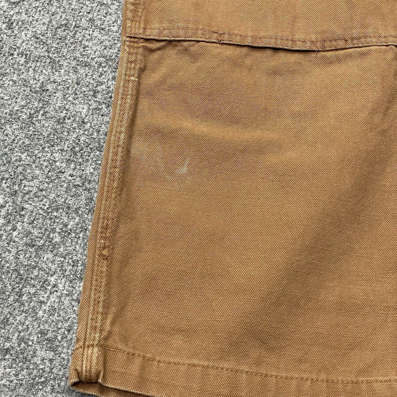 Key Carpenter Work Pants Men 42×30 Brown Duck Canvas Double Knee