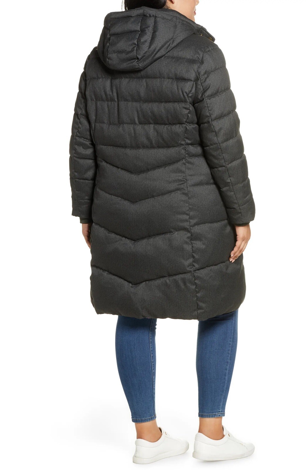 Authentic Barbour Olive Lonnen Herringbone Quilted Hooded Coat – Limited Edition