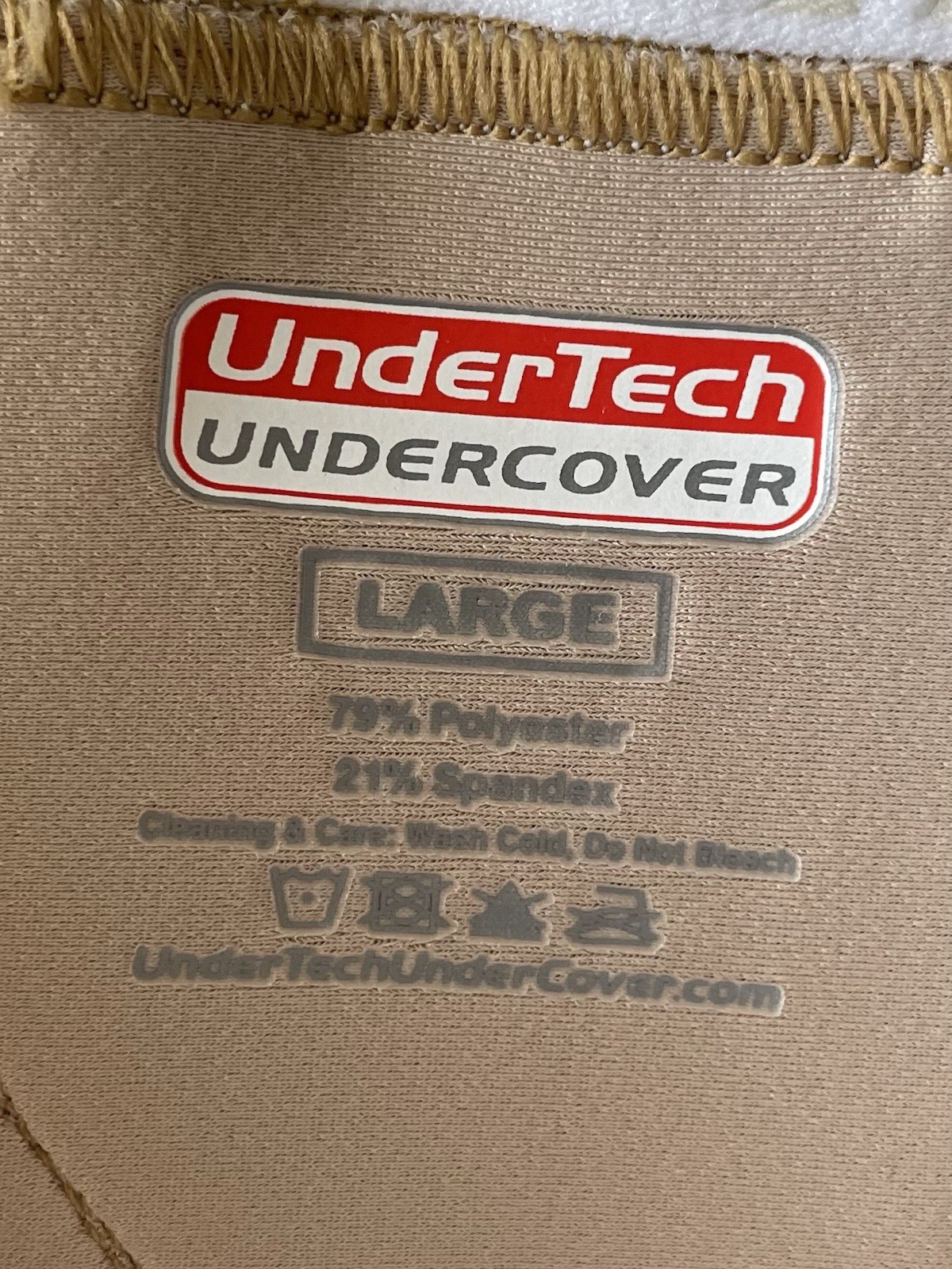 Undertech Undercover Women’s Concealment Holster Underwear SZ L Tan