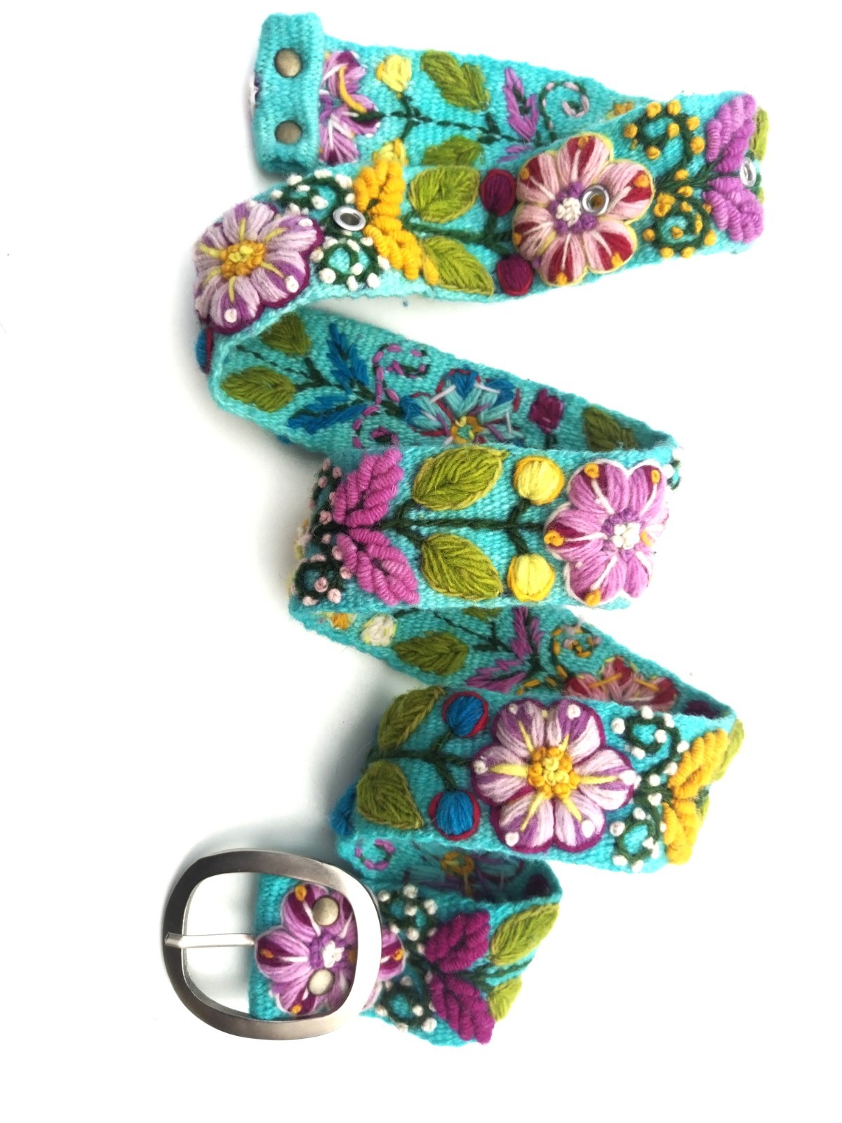 Peruvian handmade belt, woven wool belt, Peruvian crafts