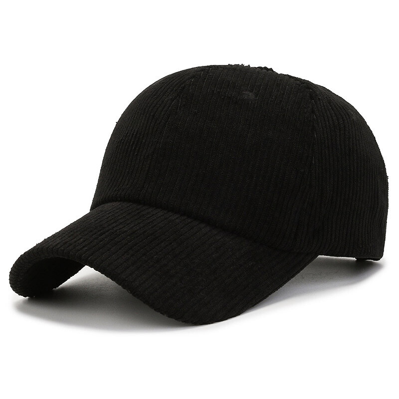 Corduroy Dad Hat Baseball Classic Adjustable Soft Plain Cap Unisex Cotton Hat
