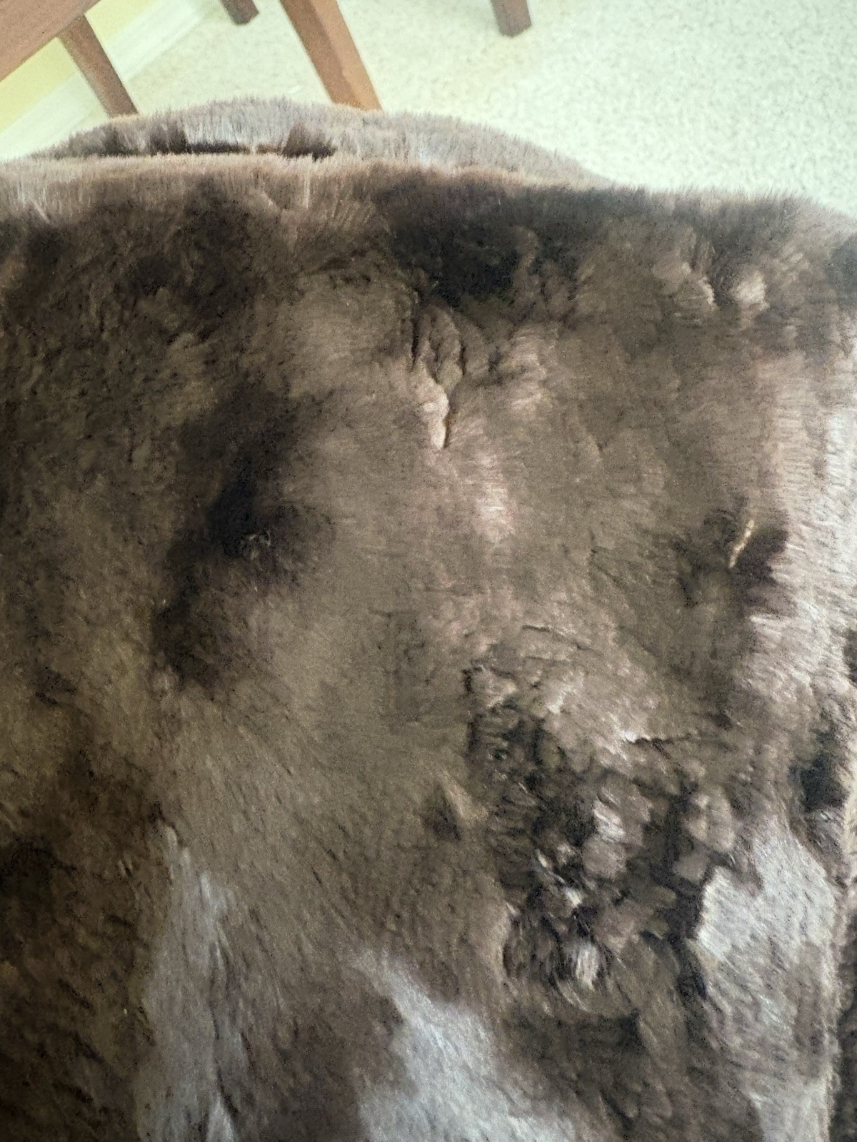 Vintage Real Fur Stole Wrap & Hat Set Brown Old Hollywood Glam Unknown Fur