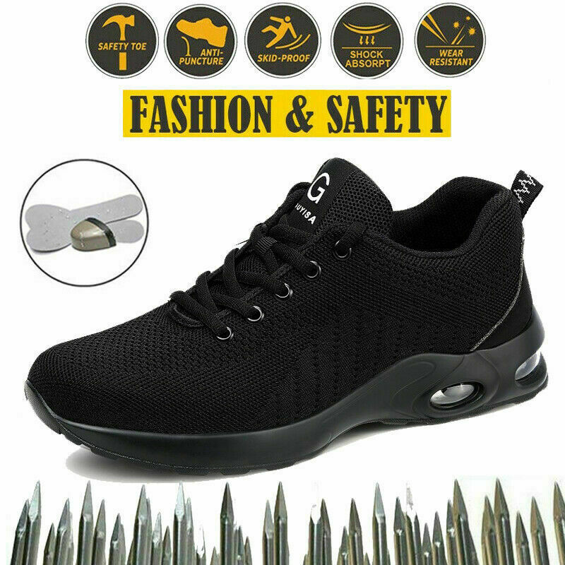 Mens Work Sneaker Walking Indestructible Steel Toe Safety Shoes Hiking summer US