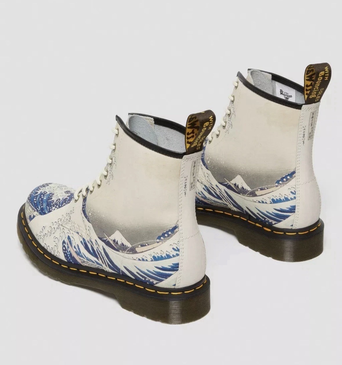 Dr. Martens 1460 The Met The Great Wave Limited Edition Leather Boots EU 45 BNWT