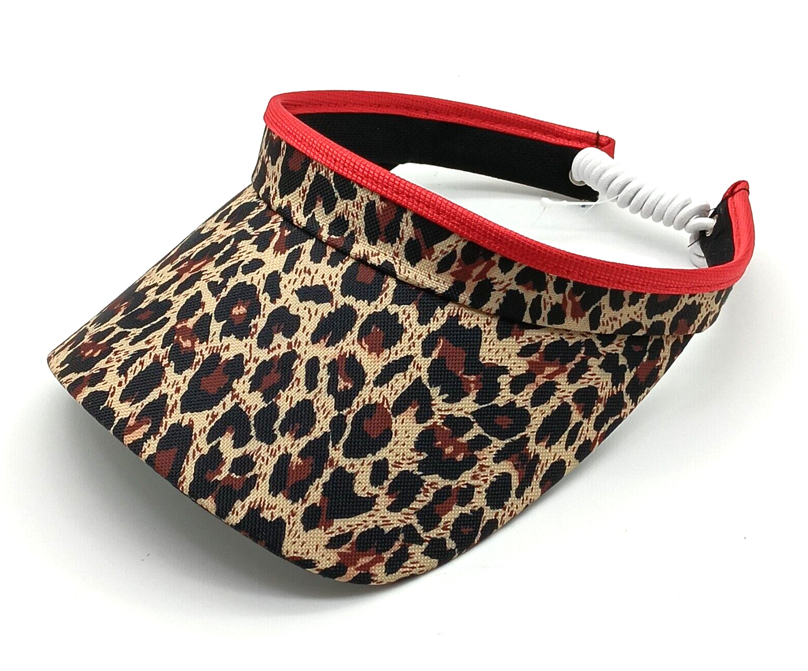 Coil Visor Hat Adjustable Cap – Leopard Print – Womens One Size Fits Most