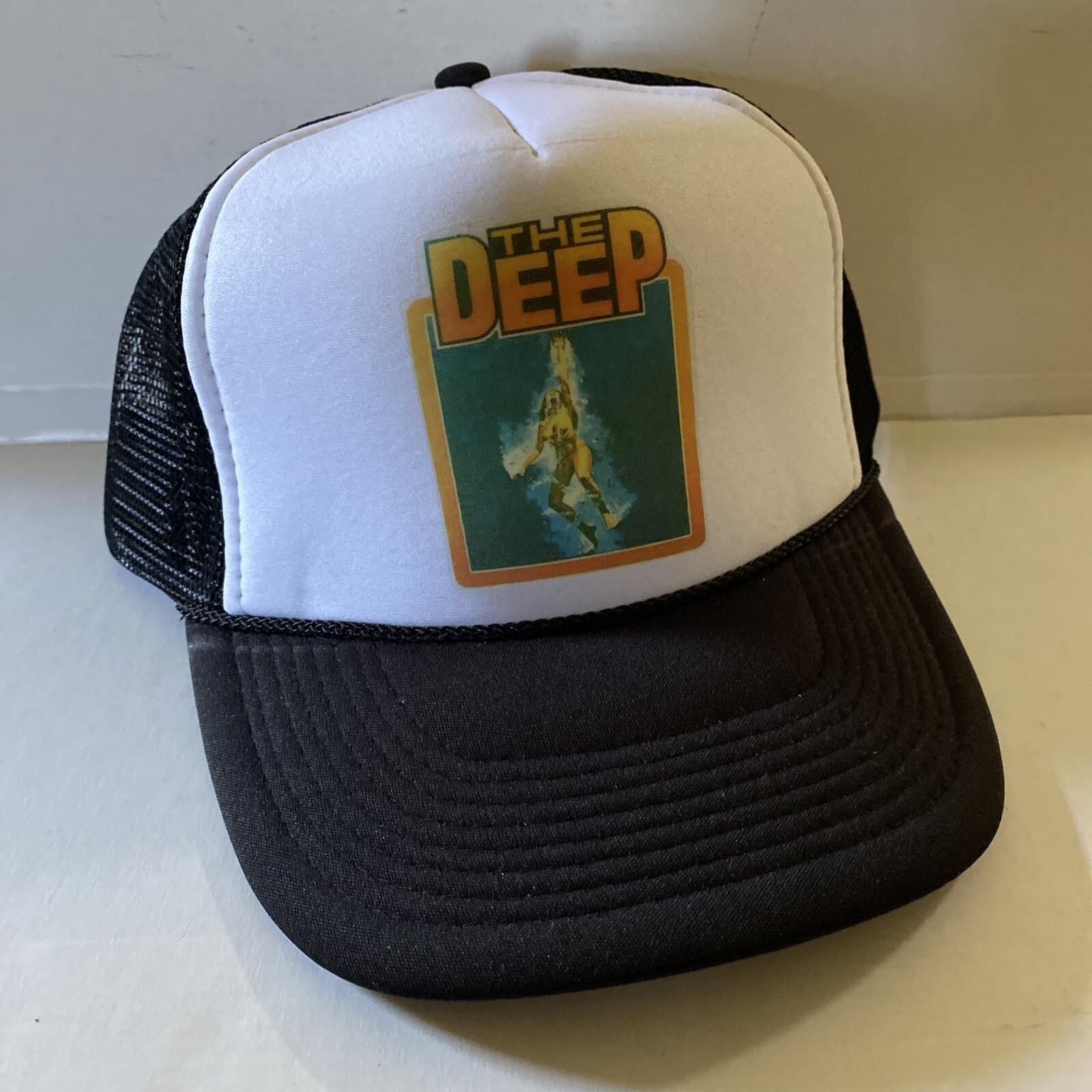 Vintage The Deep Hat Horror Trucker Hat snapback Black Movie Cap