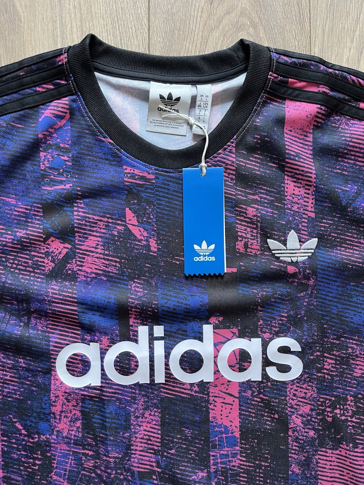 Adidas Originals FTB All Over Print Short Sleeve T-Shirt Mens Large £35 RRP BNWT