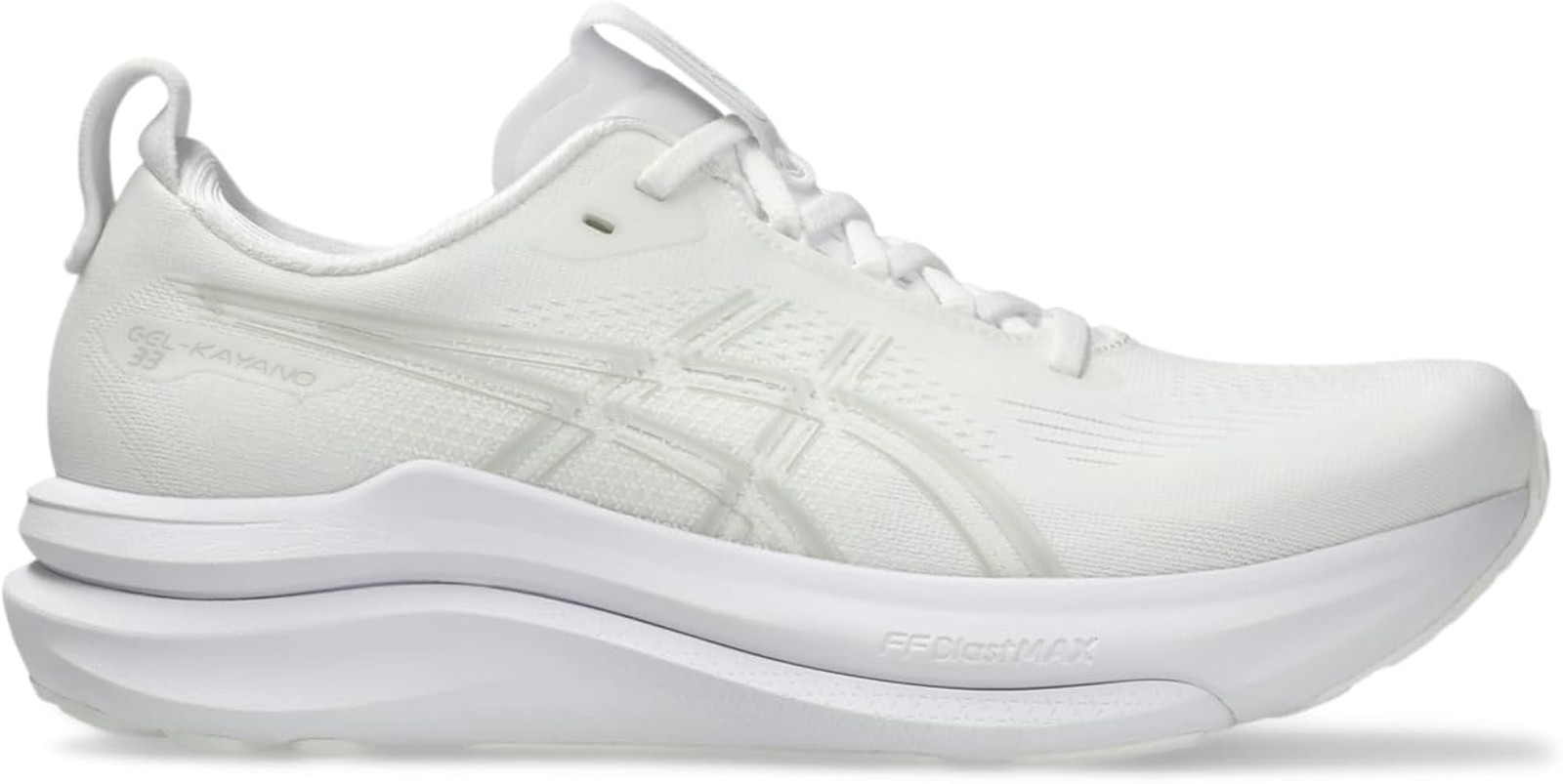 ASICS Women’s Gel-Kayano 33 Running Shoes – White/White – 7.5