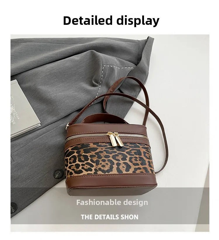 Leopard Pattern Crossbody Shoulder Bag