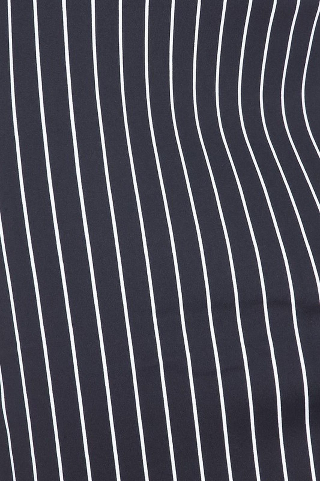 Silky Soft Scuba Black and White Pinstripe Plus Size Pencil Skirt with Front
