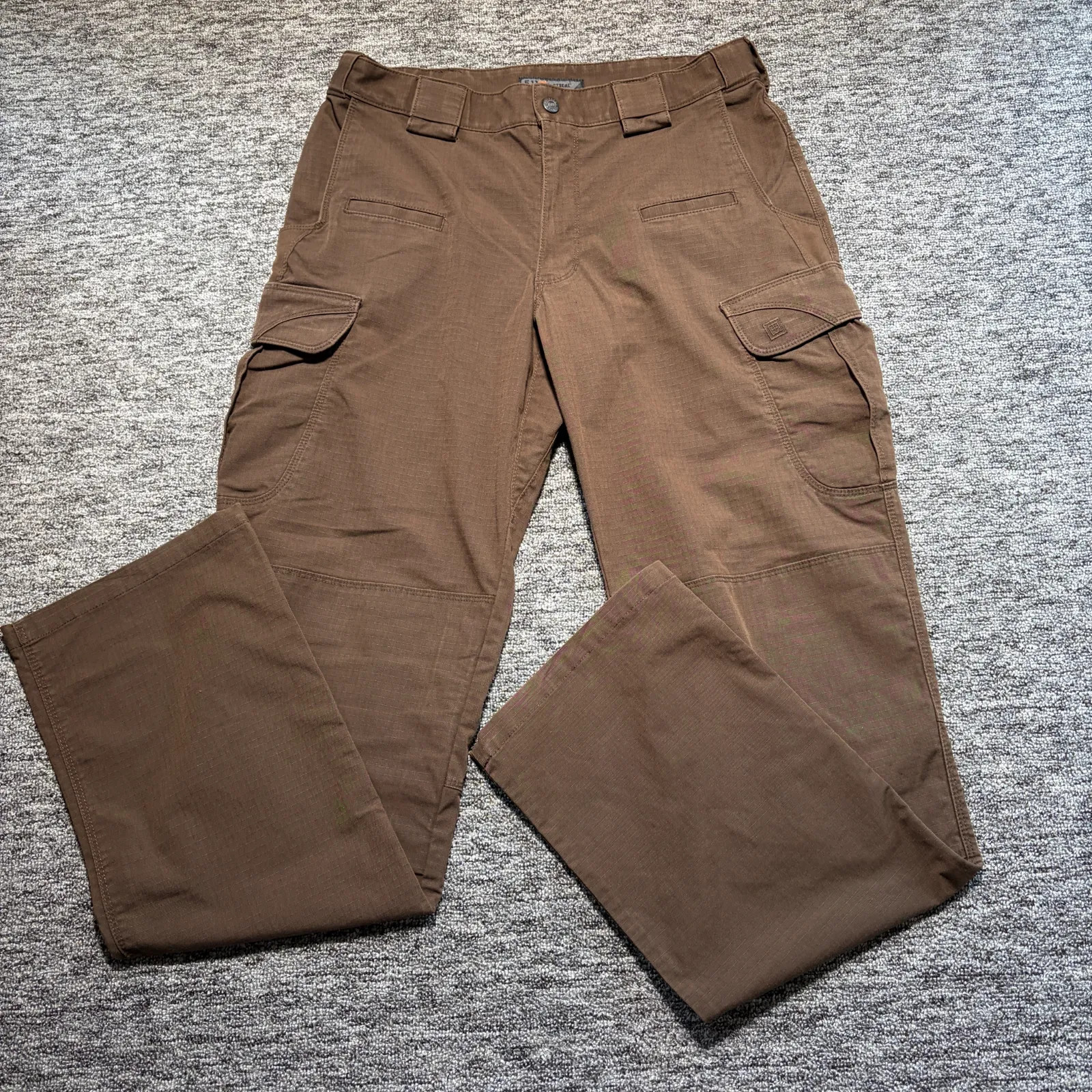 5.11 Tactical Icon Cargo Trousers Mens W32 L36 Brown Straight Workwear Outdoor