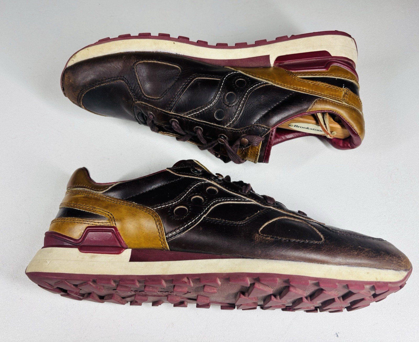 Wolverine x Saucony Shadow Original 1000 Mile Men 12.5 Leather Sneakers Rare USA