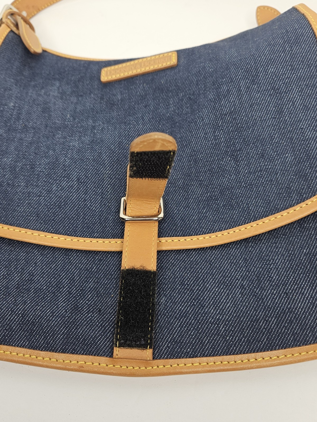 Dooney Bourke Vintage TD38 SD Denim Sling Blue Shoulder Bag Purse Handbag