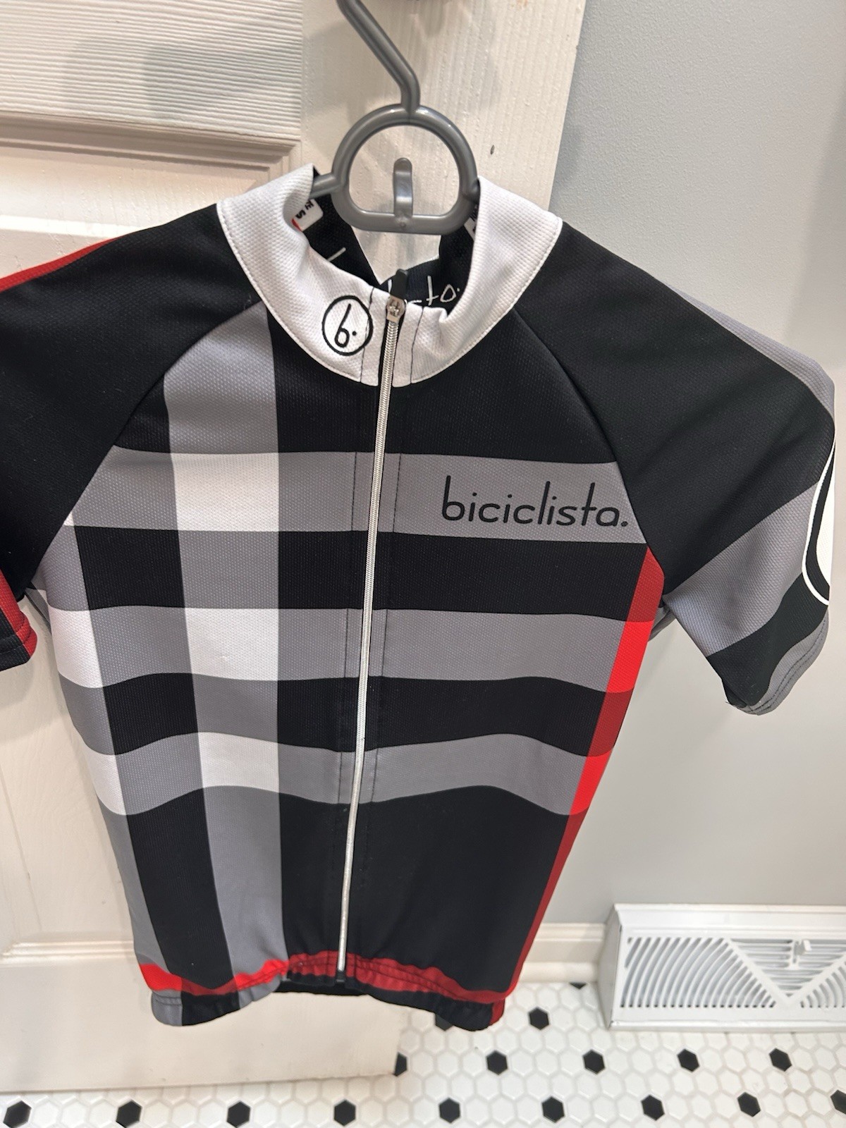 Biciclista Boys XXS Bike Performance Shirt; Zip Front, Back Pocket; Polyester
