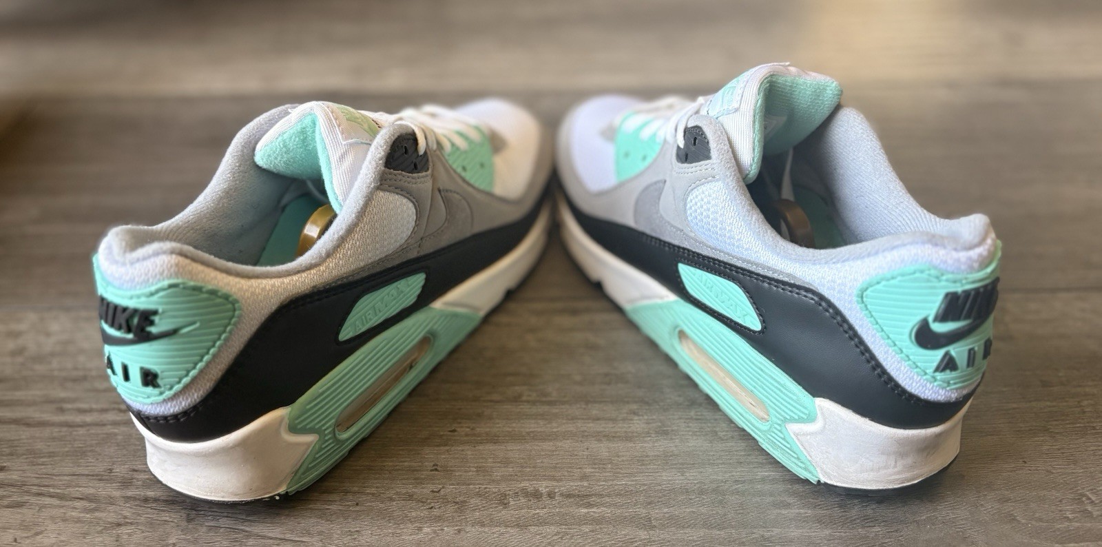 Nike Air Max 90 Hyper Turquoise Sneakers CD0881-100 Men Size 9