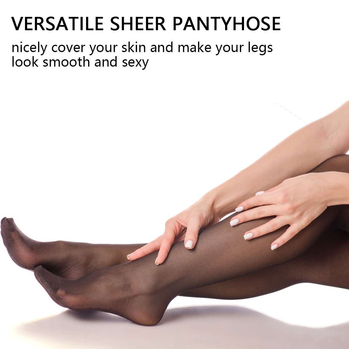20D 40D Tights Super Elastic Pantyhose Plus Size 198lbs 220lbs Sheer Pantyhose