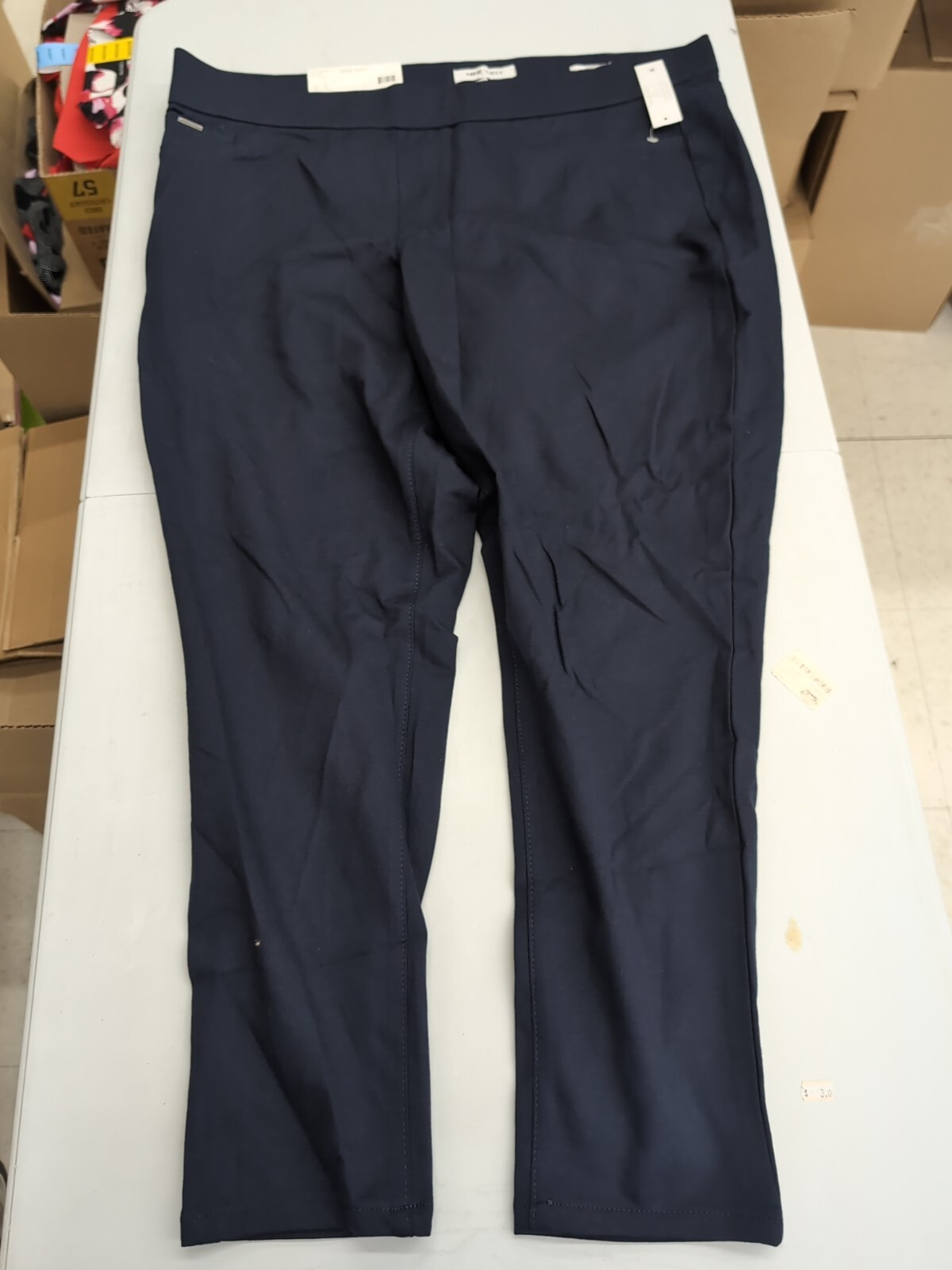 NINE WEST Women’s Heidi Pull On Skinny Pant Navy Color Size XXL SW11