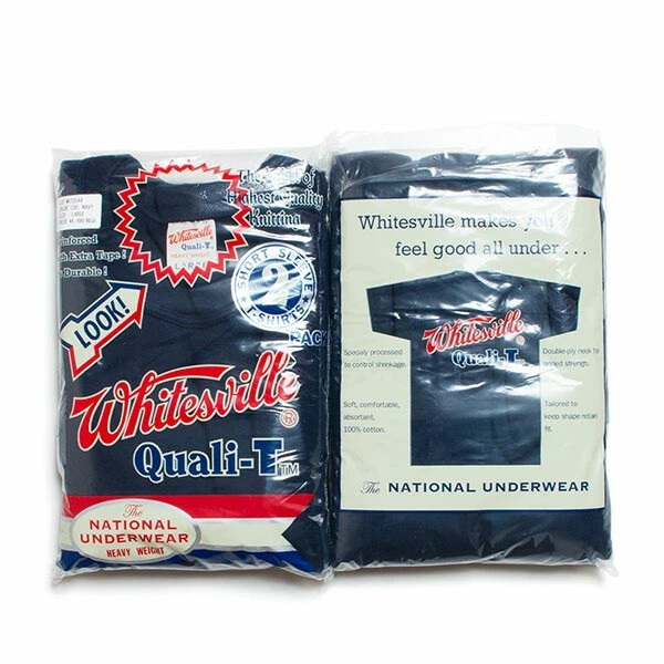 WHITESVILLE 2-PACK T-SHIRT – White, Black, Navy, Gray [ WV73544 ] Made in Japan