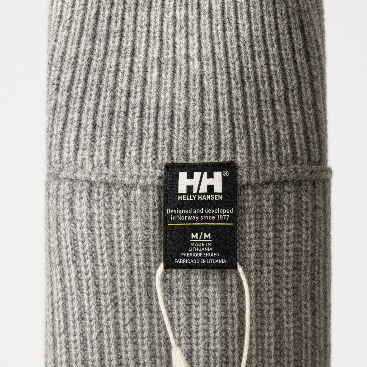 NWT Grey Helly Hansen Quarter-Zip Knitted Sweater W/ Legend Patch Sz M