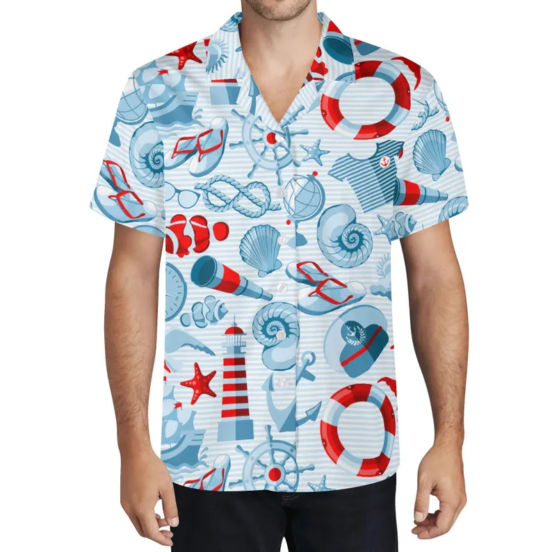 Nautical Cruise Ship Hawaiian Shirt