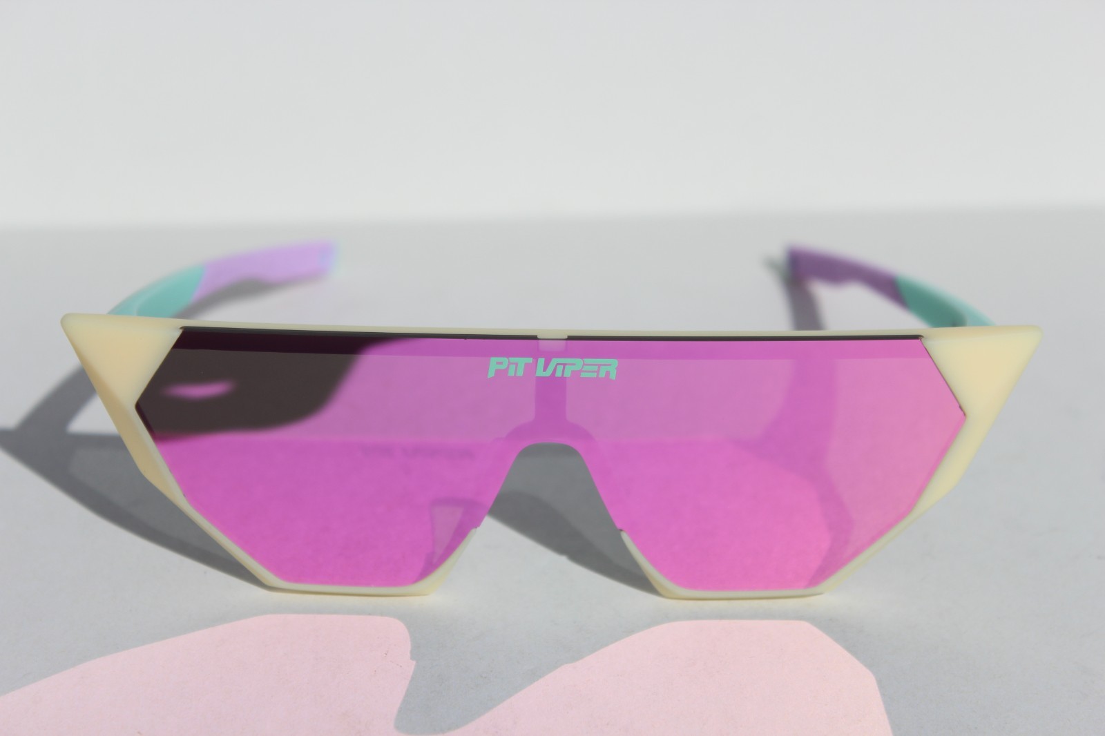 PIT VIPER The Passion Showroom Sunglasses Blue/White/Purple/Pink Revo NEW
