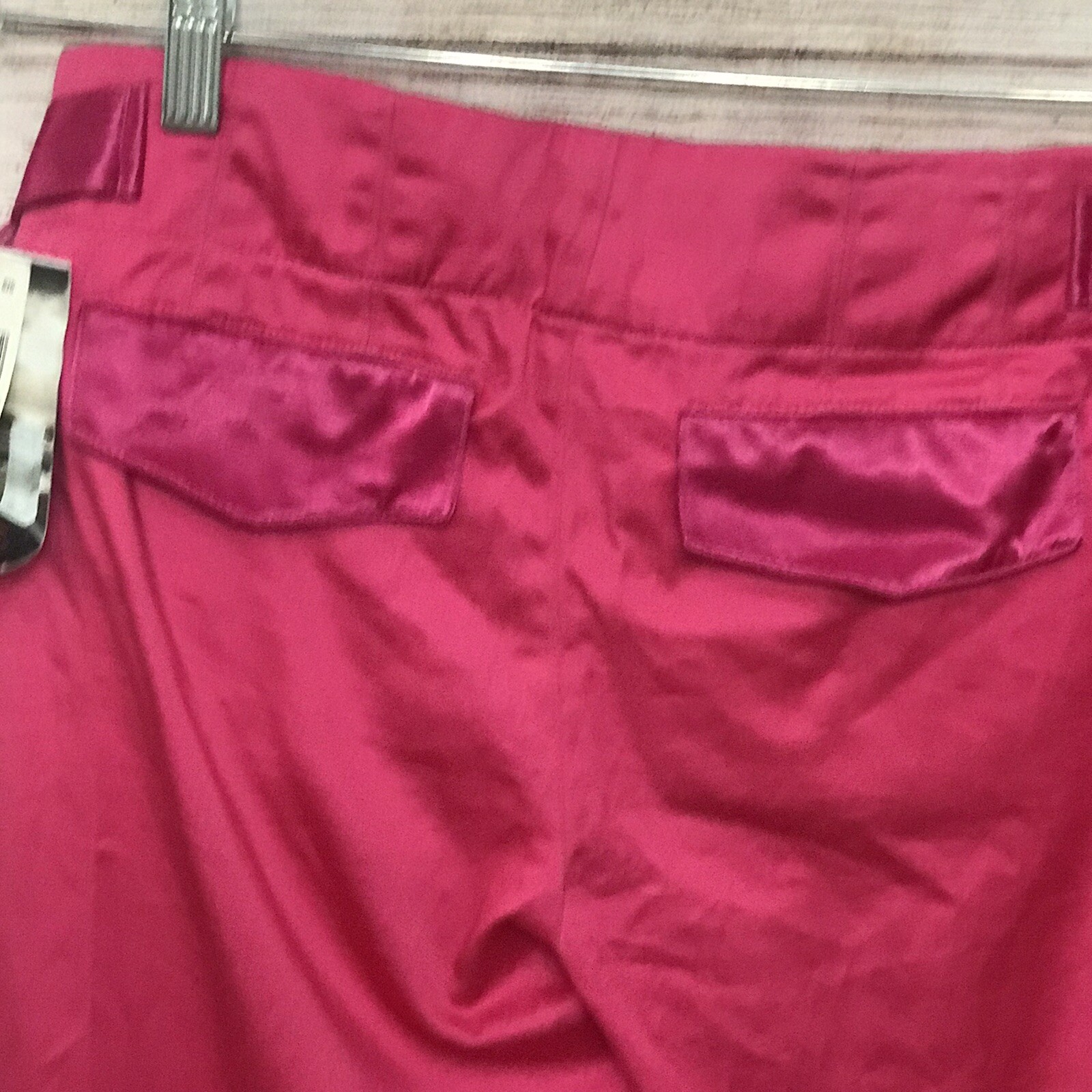 NWT Rampage Clothing Co Pink Capri Pants Satin Accents Leg Ties Jr 7