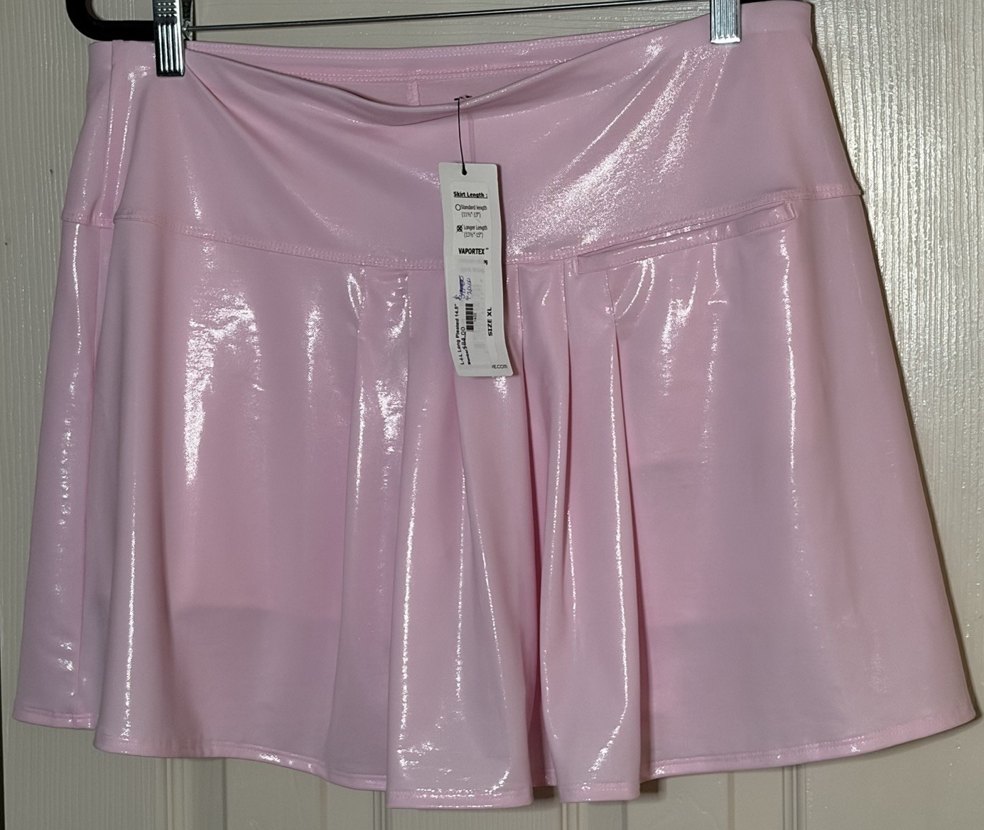 lucky in love skort Pleated Long 14.5” Pink XL NWT$84.