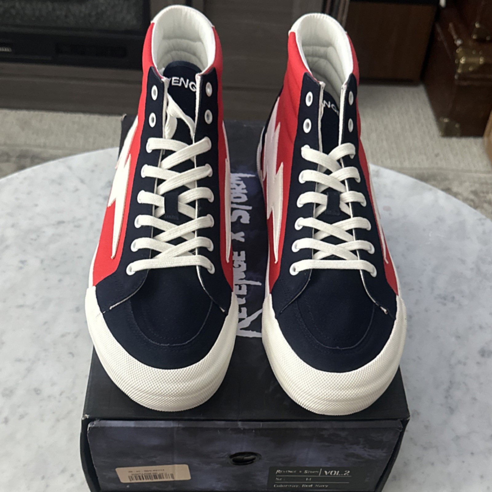 Revenge x Storm Vol. 2 Red Navy Unisex SZ 14 (Damaged Box MSRP:$200)
