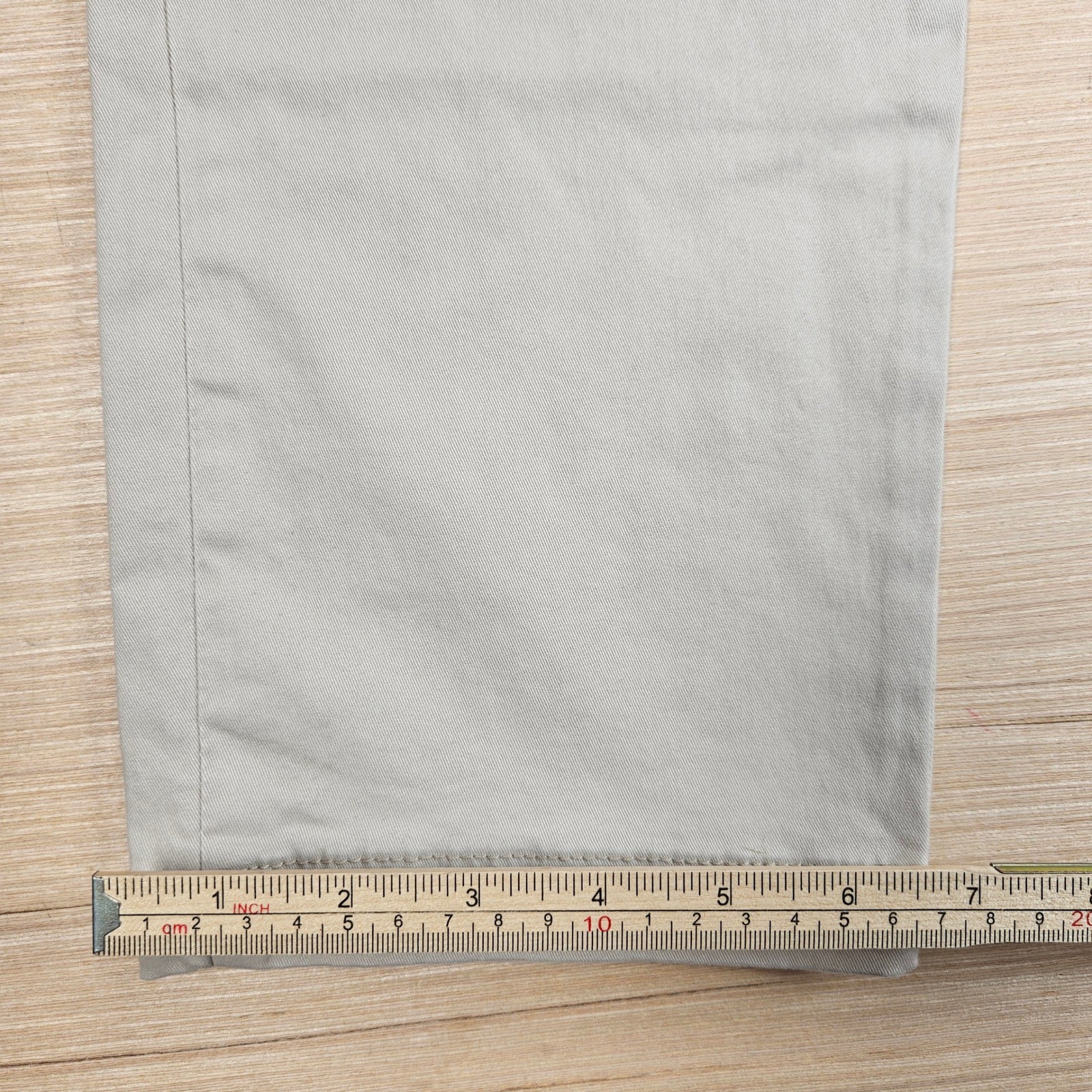 H&M Slim Fit Chino Pants Mens 32×31 Beige Trousers Office Minimalist NEW
