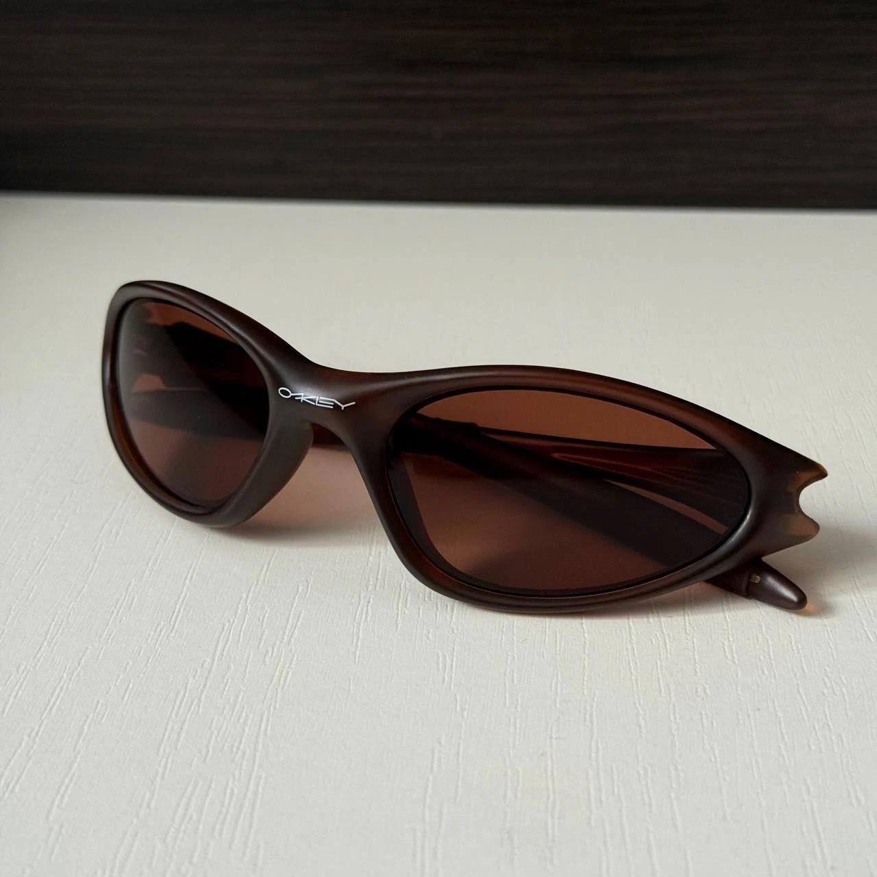 Oakley Minute 1.0 Brown Sunglasses Outdoor plate splice eye redux eye jacket
