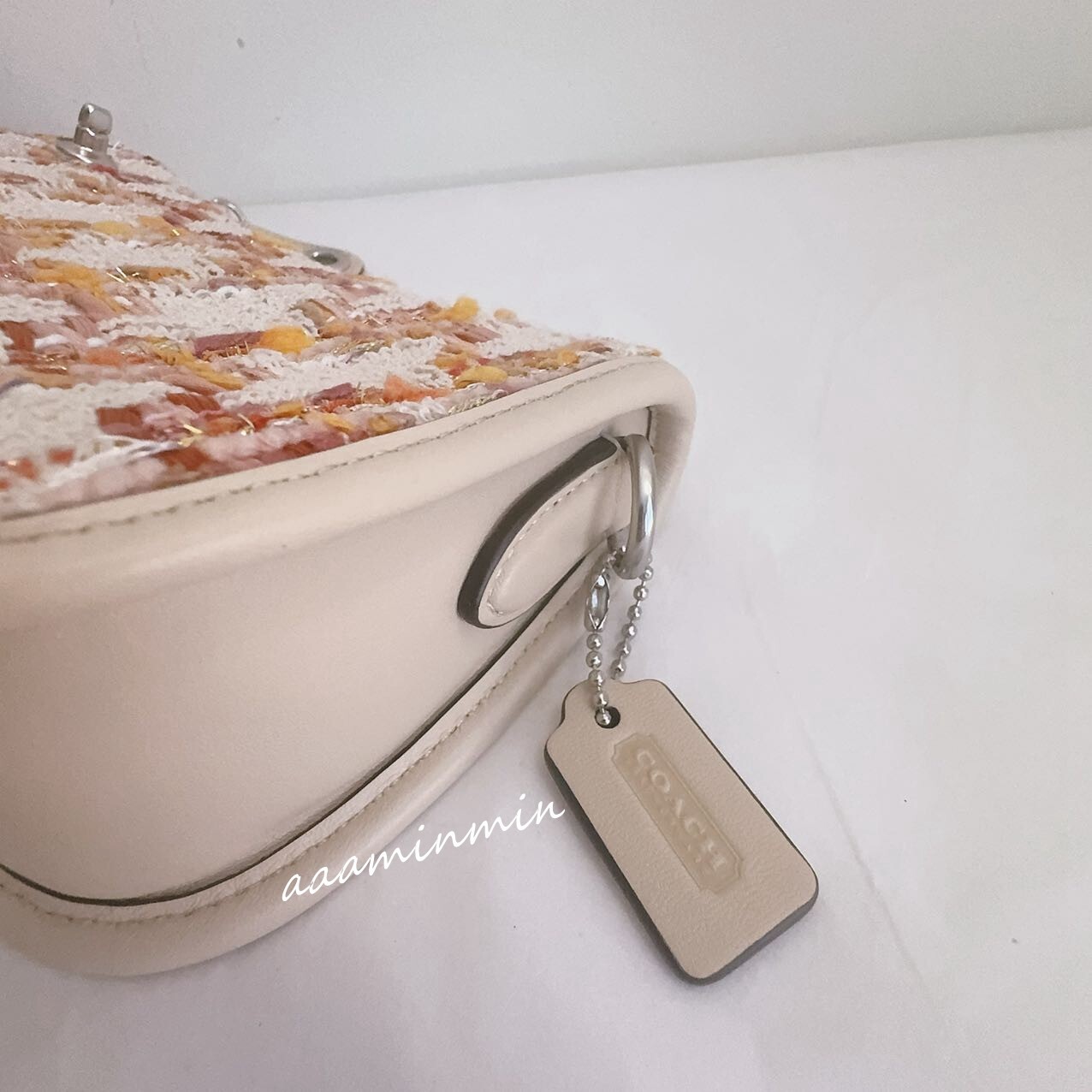 COACH Neutral Multi Swinger 20 In Tweed Women Shoulder Bags CP444