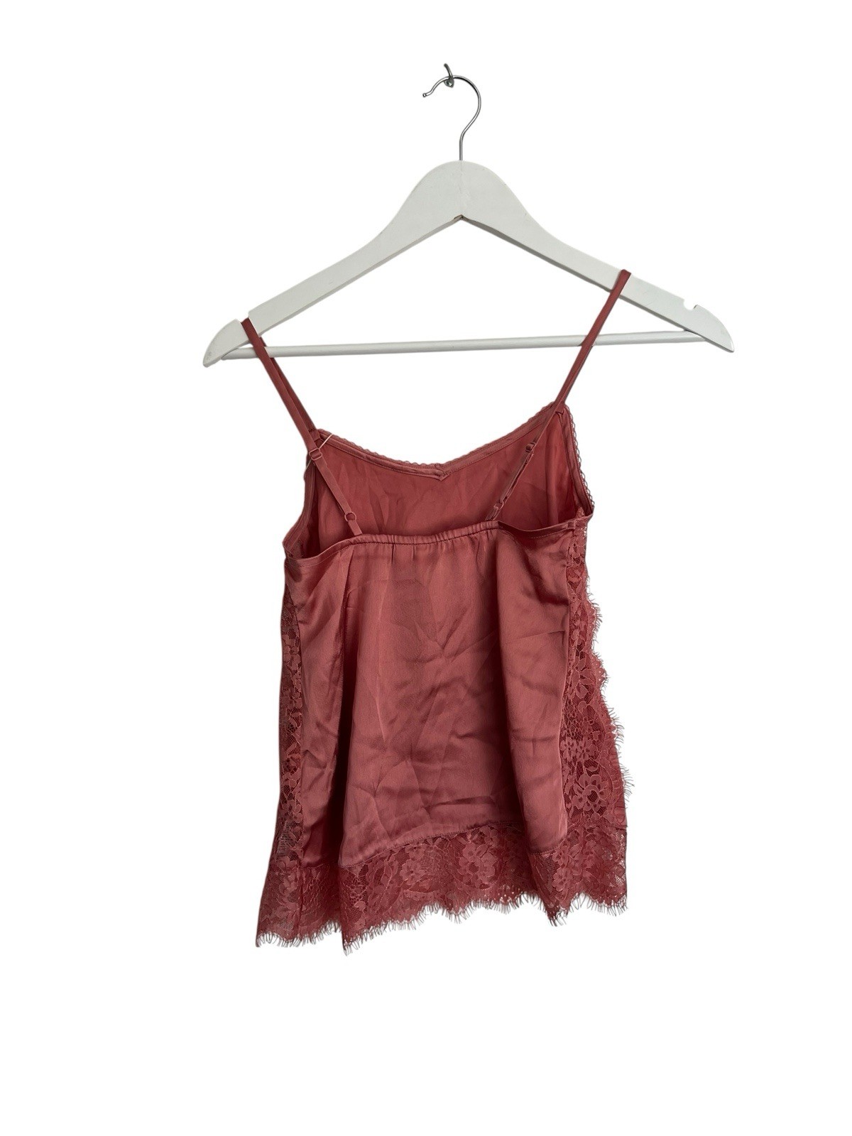 Monsoon Accessorize Pyjamas Pink Lace Trim Cami Satin RRP £35 Size XS 8