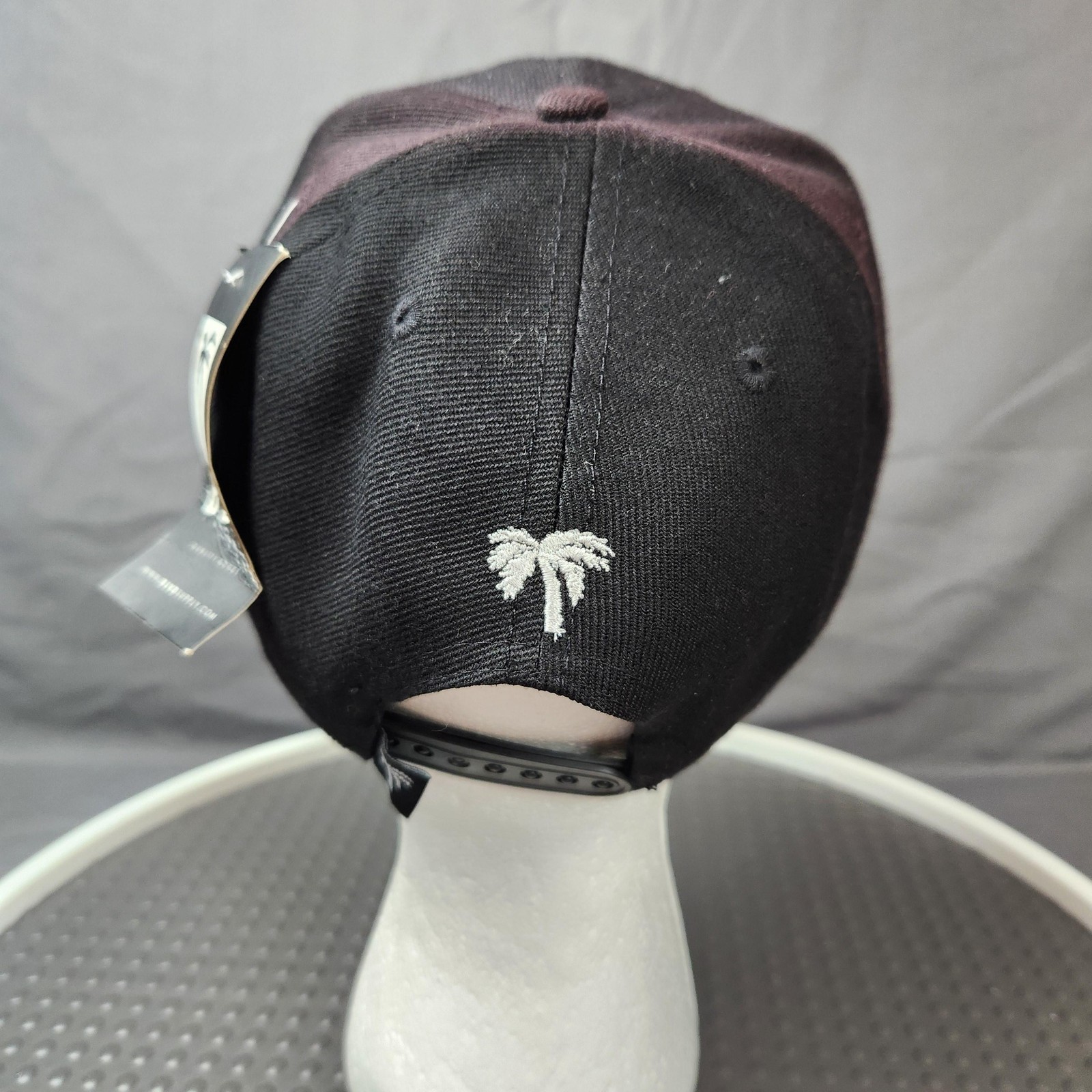 BLVD Trees Hat Cap Snap Back Black Pink Purple Sunset Palm Tree Graphic Mens