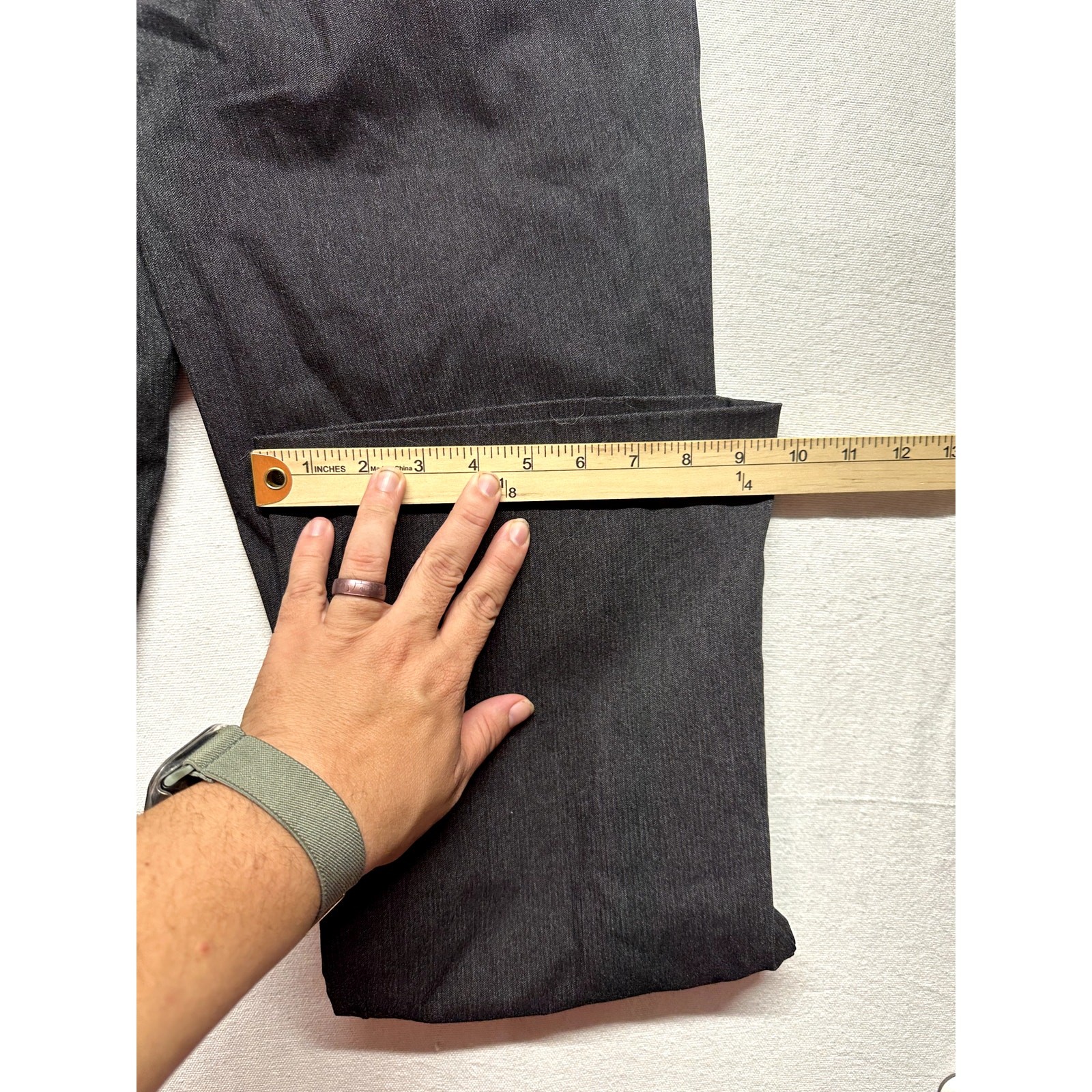 Dalia Collection Charcoal Gray Dress Pants Wide Leg