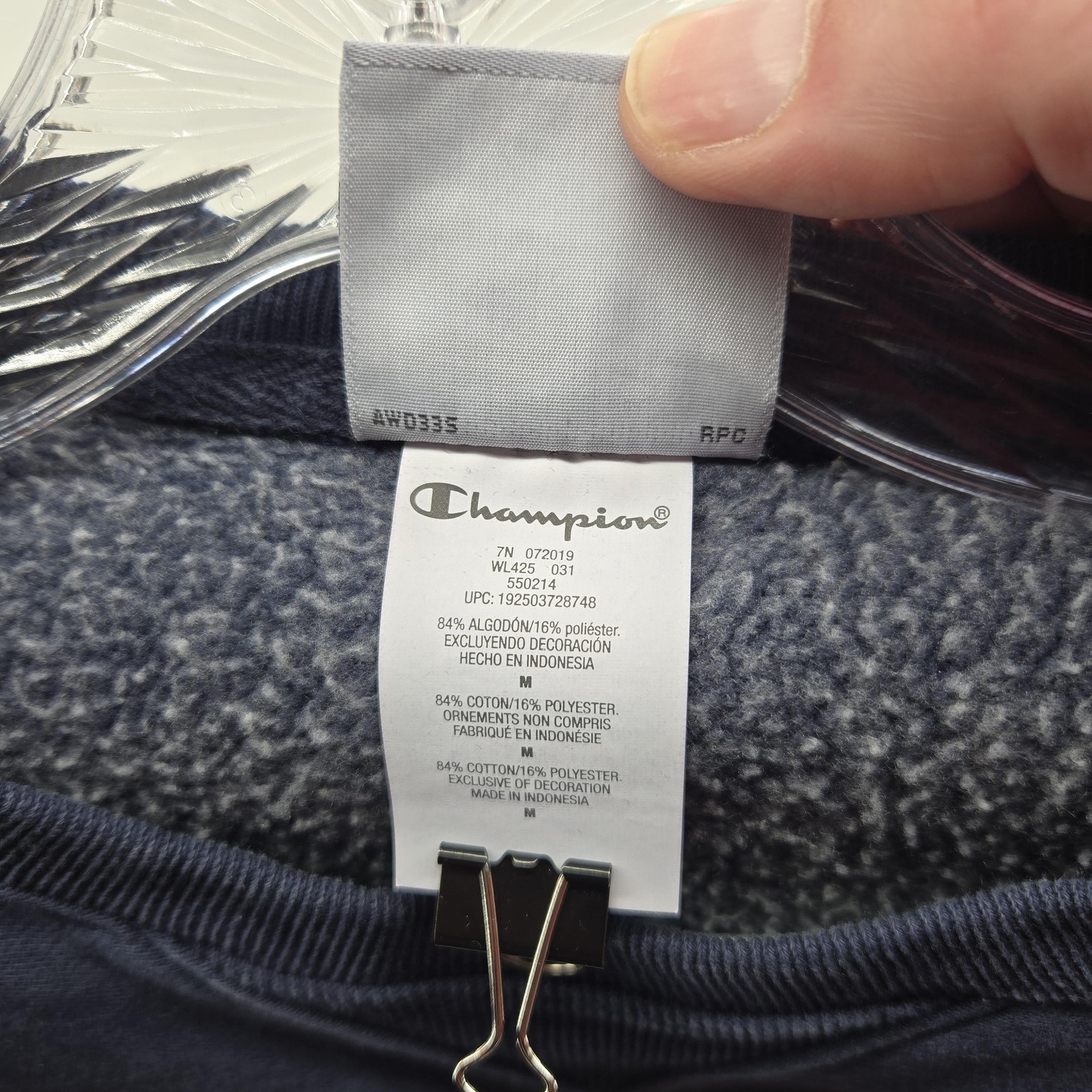 Champion Reverse Weave Sweatshirt Pants Set Womens Medium Cropped Joggers