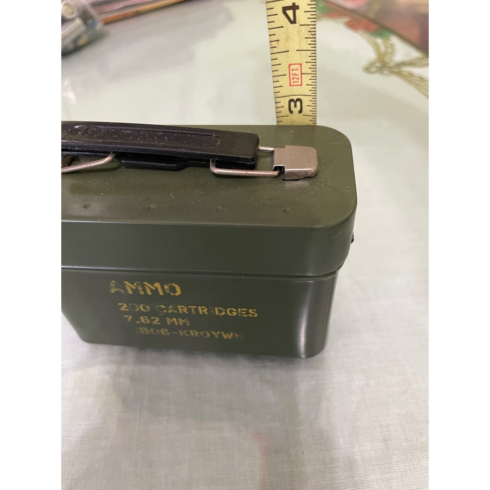 Cabelas 4 inch Ammo Can 200 Cartridges 762 MM Metal Storage Box With Handle