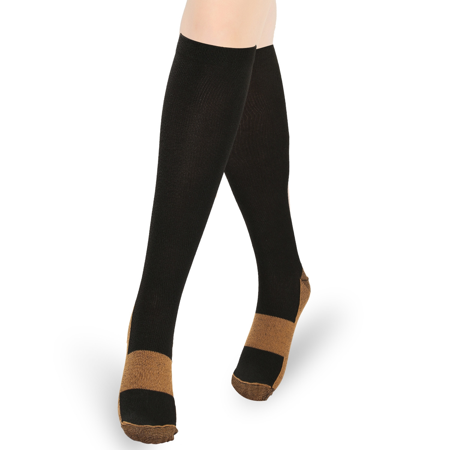 Copper Compression Socks Graduated Support Socks for Running Nursing Recovery