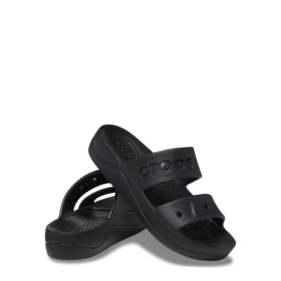 Crocs Adult Unisex Baya Platform Slide Sandal Black MEDIUM