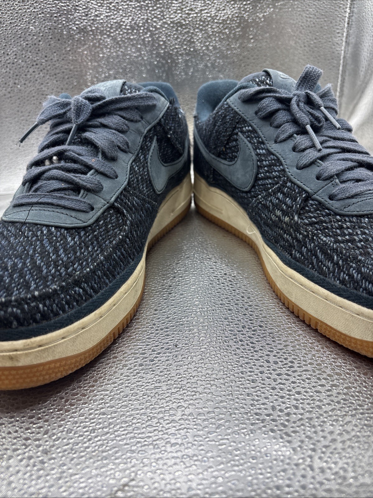 Nike Air Force 1 07 Indigo 917825-400 Size 10.5 Men Armory Navy White Gum