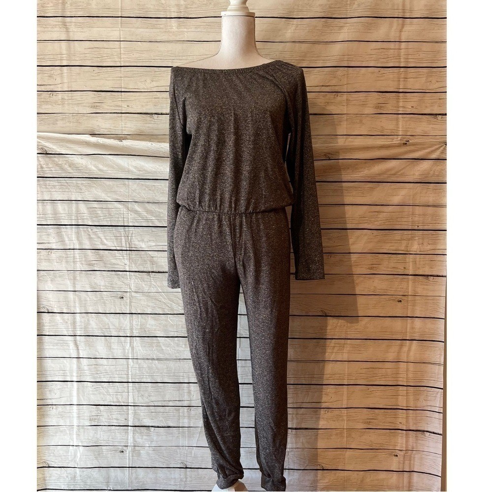 GAP Girls Glitter Gold Jumpsuit