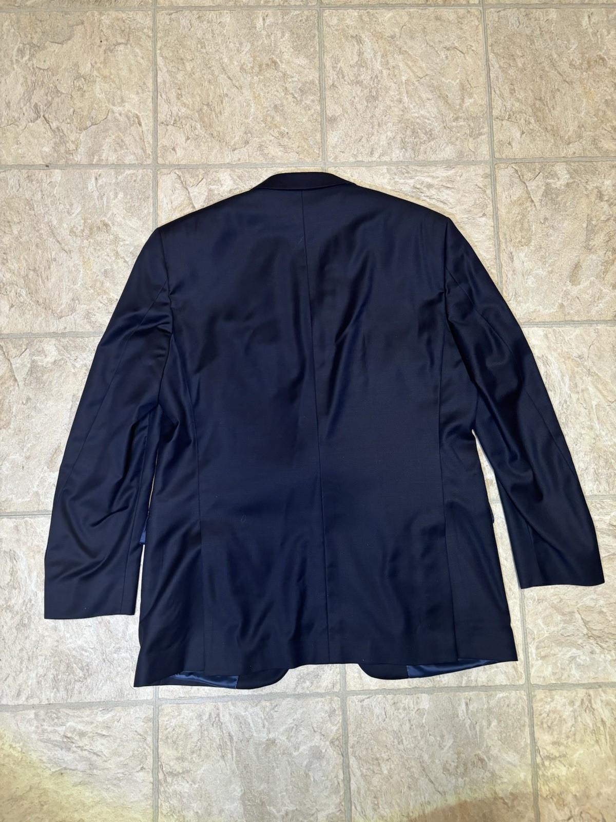 Peter Millar 100% Wool Navy Blue 2 Button Blazer Jacket Canada Size 44T