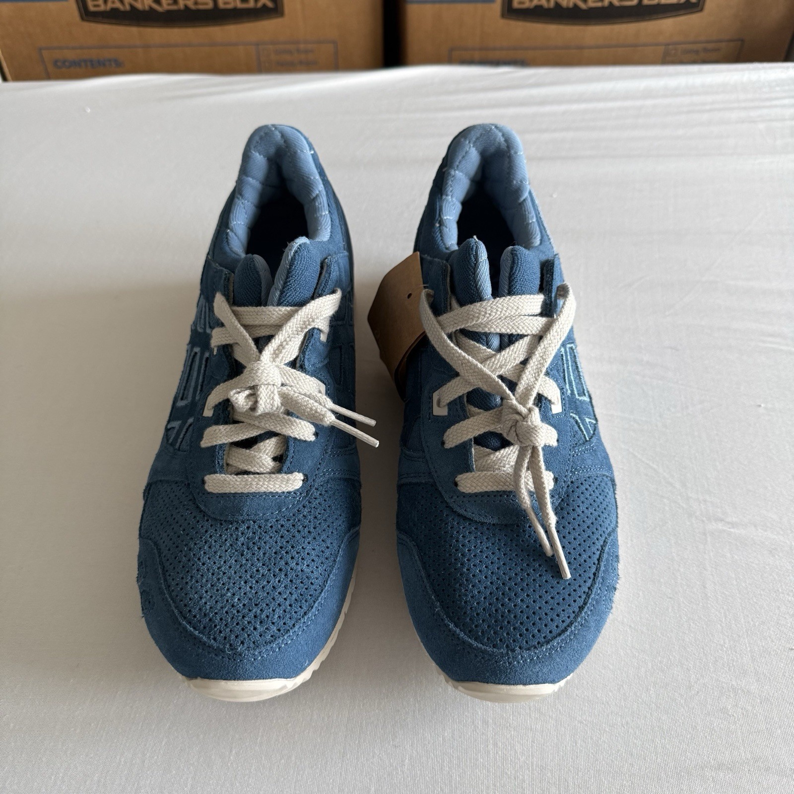 ASICS Gel-Lyte III OG Mens 8 Light Indigo Smoke Grey 1201A383-400 Running