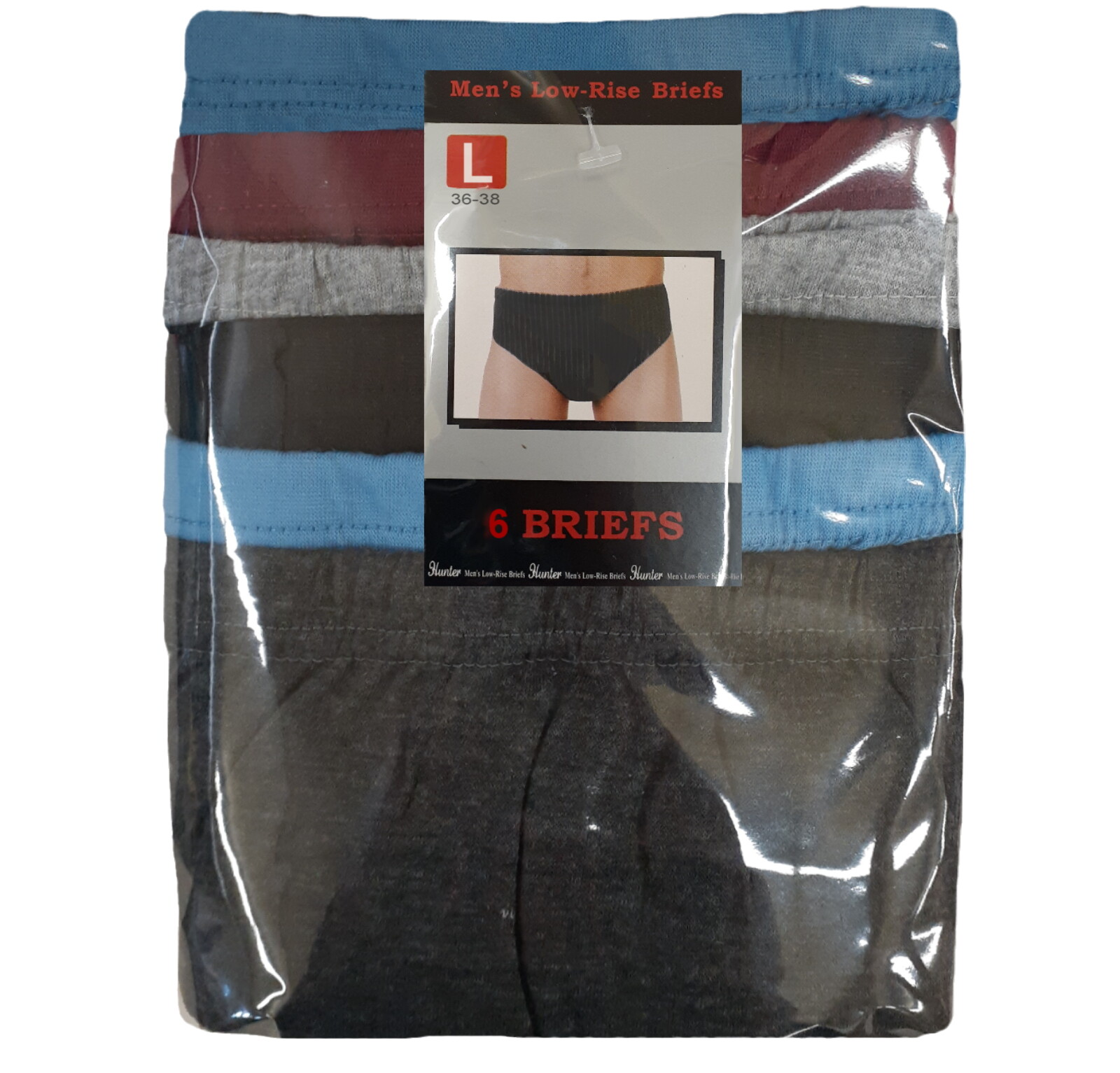 6 PK MEN’S BIKINI BREATHABLE COTTON MEN’S UNDERWEAR SIZE MEDIUM (30-32) LOW RISE