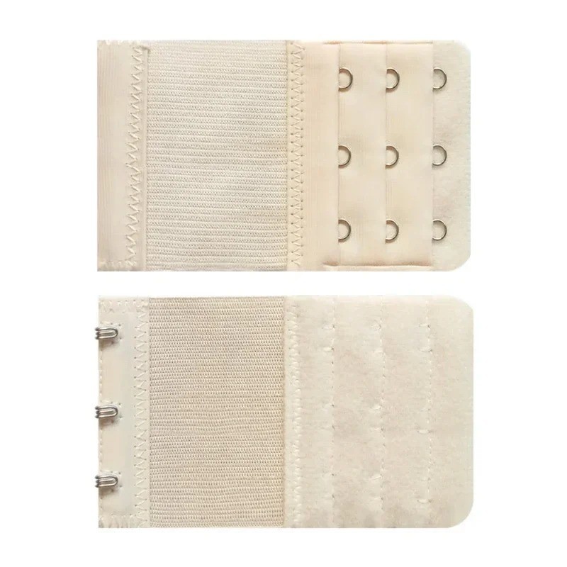 Adjustable Bra Extender 3 Hooks Elastic Underwear Strap Extension Belt Buckle