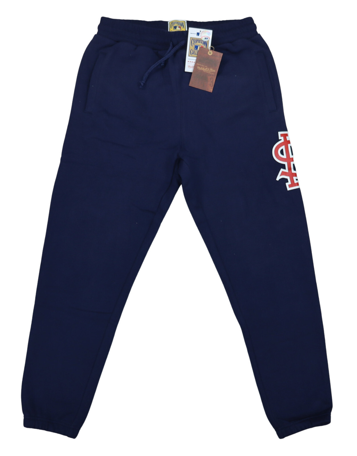Mitchell & Ness Cooperstown MLB Sweatpants Men’s Repeat Logo Fleece NWT