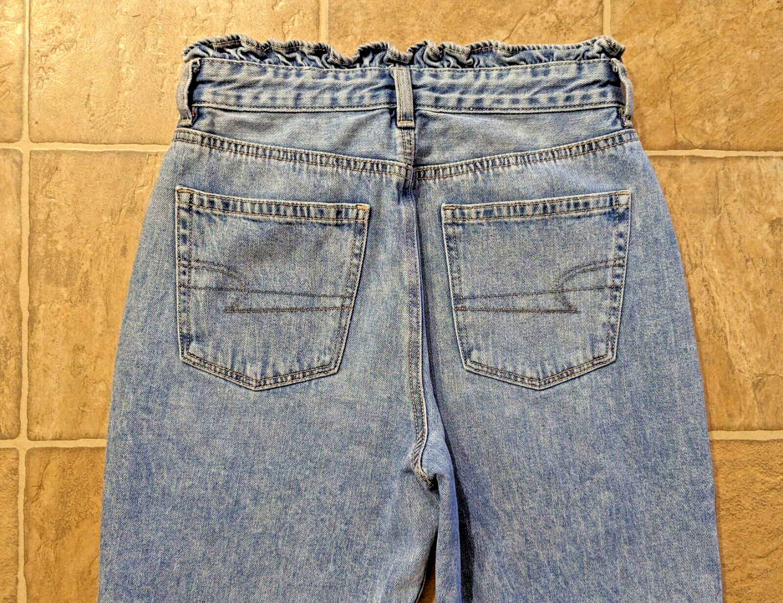 American Eagle sz 2 Mom Jeans cotton polyester blend blue 1998