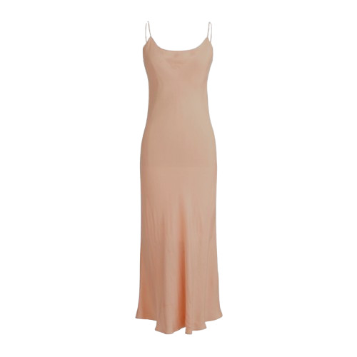 NWT J. Crew Womens Size 10 TALL 10T Peach Gwyneth Cupro Blend Slip Dress NEW