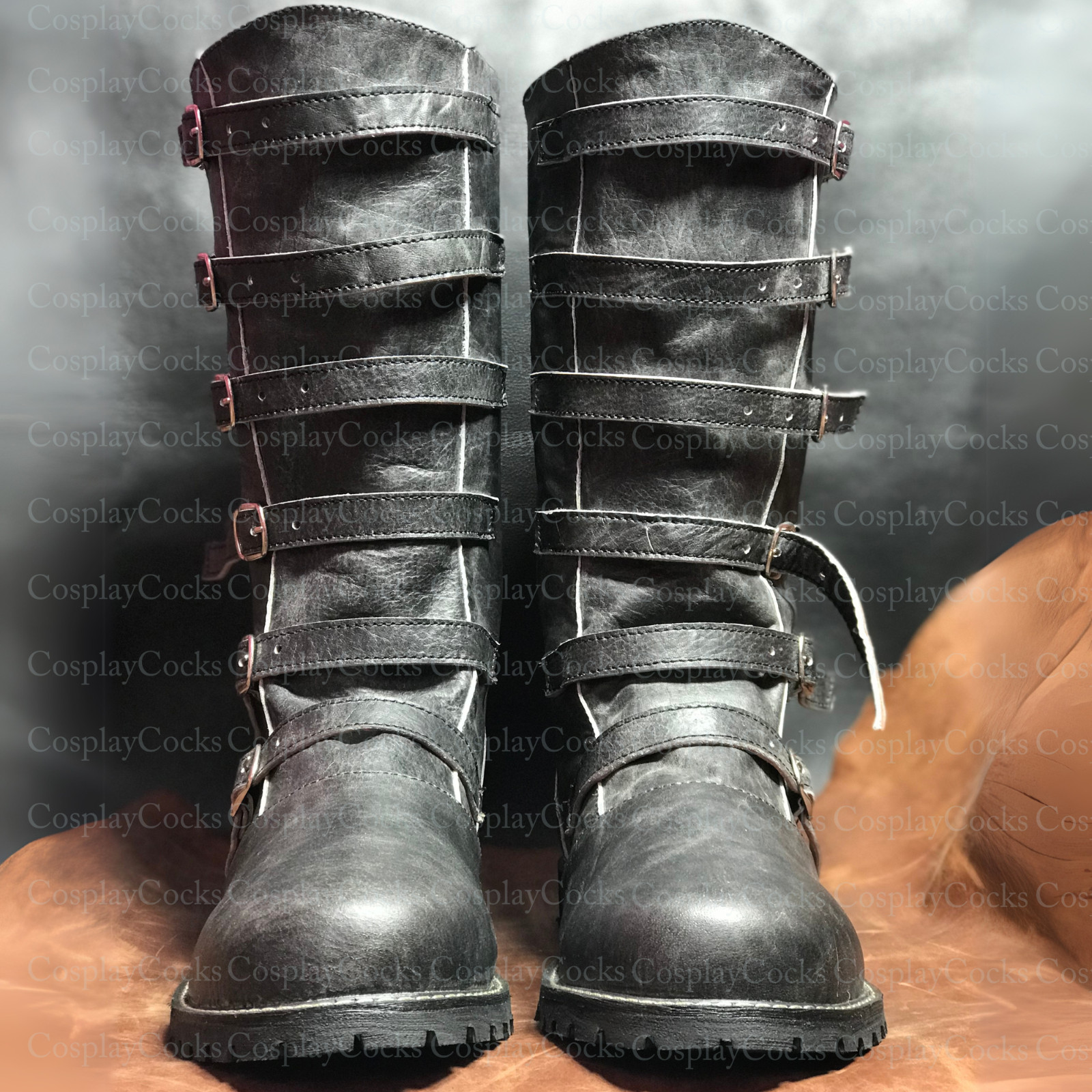 Custom-Made Grey Vintage Renaissance Boots – All Size Available