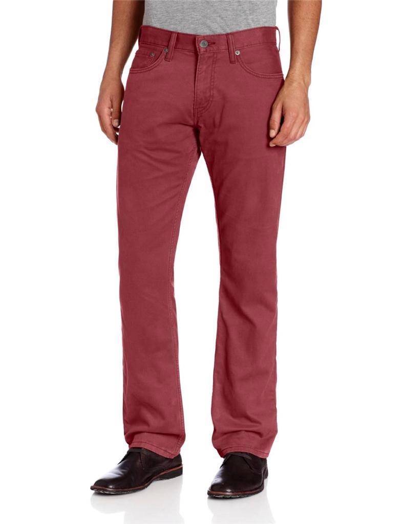 NEW LEVI’S STRAUSS 514 MEN’S ORIGINAL SLIM STRAIGHT LEG JEANS PANTS RED 514-0530
