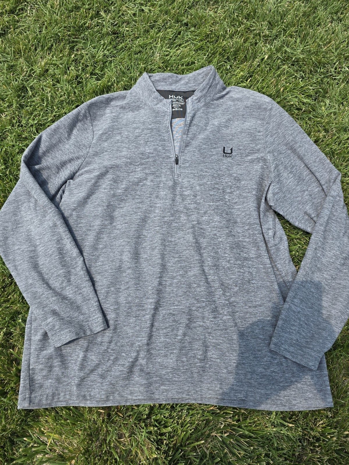 New Without Tags HUK Men’s Leeward Lightweight Fleece 1/4 Zip, Soft Pullover